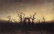 Caspar David Friedrich Abbey in the Oakwood china oil painting artist